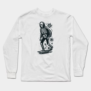 Skeleton Skater Long Sleeve T-Shirt